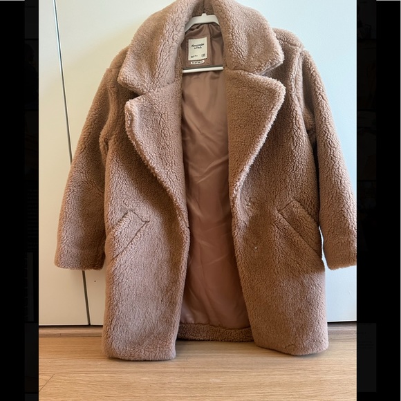 Abercrombie & Fitch Teddy Coat- light brown sherpa - Picture 4 of 7